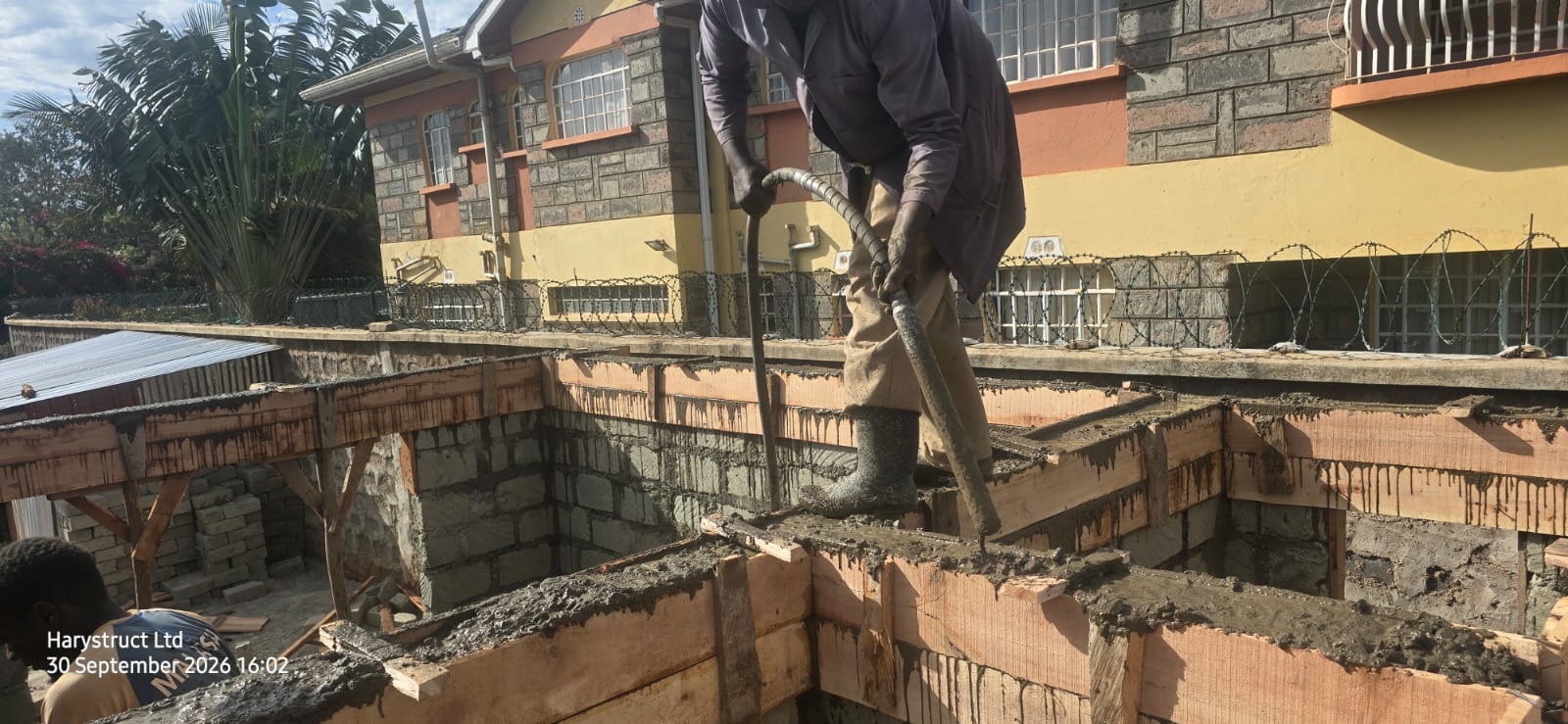 Harystruct concrete pouring works