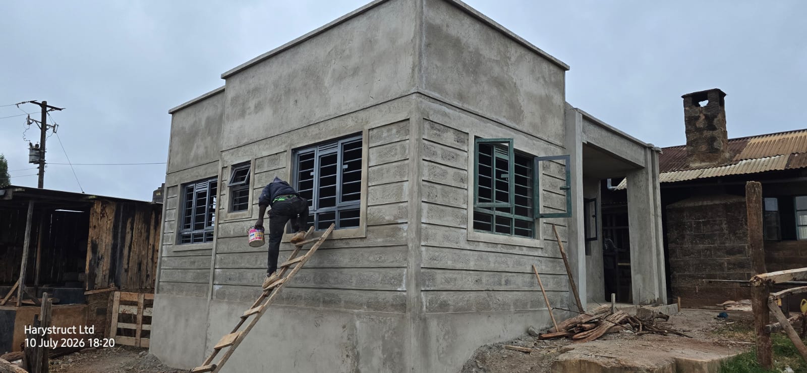 Harystruct residential house finishing stage